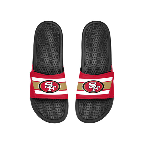 FOCO NFL Youth San Francisco 49ers Legacy Sport Slide Flip Flop Sandals