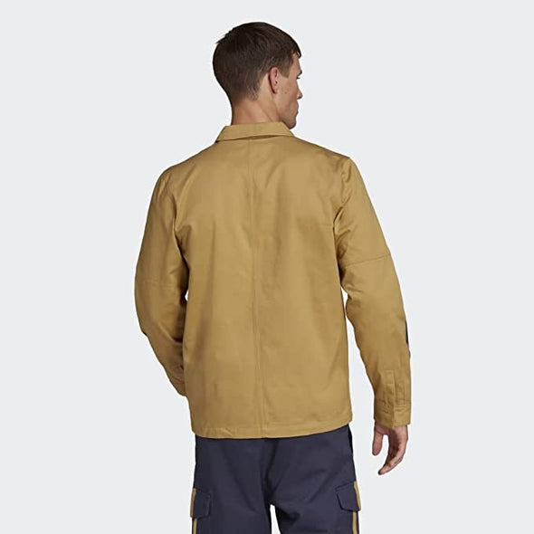 Adidas Men's Tiro Overshirt Jacket, Golden Beige
