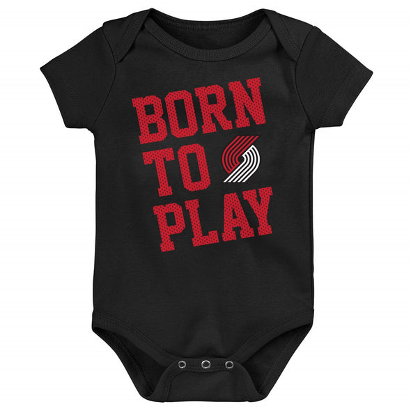 Outerstuff Portland Trail Blazers NBA Infants Born to Play Creeper, Black