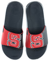 FOCO NCAA Men's NC State Wolfpack Cropped Big Logo Raised Slides