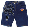 FISLL NBA Men's New York Knicks Knee Length Shorts - Blue