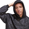 Adidas Men's Quilted Hoodie Sweatshirt, Black