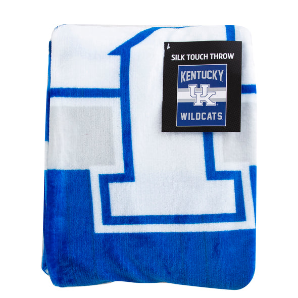 Northwest NCAA Kentucky Wildcats Singular Silk Touch Throw Blanket, 45" x 60"