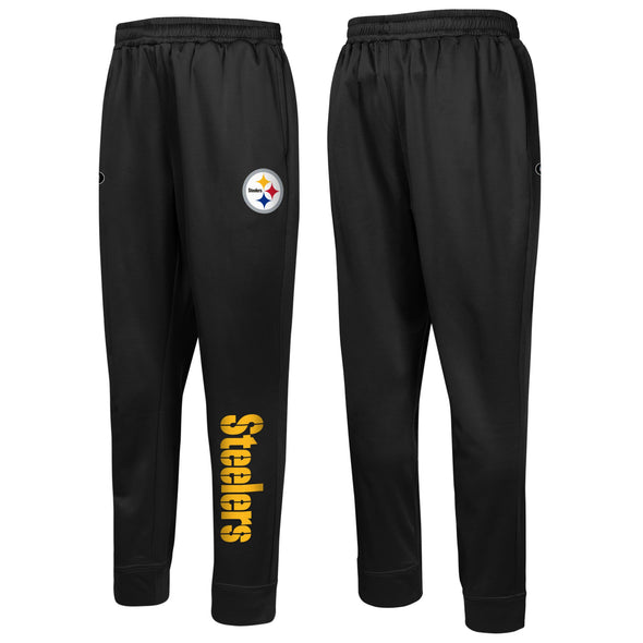 Outerstuff NFL Men's Pittsburgh Steelers Side Line Elastic Tech Joggers