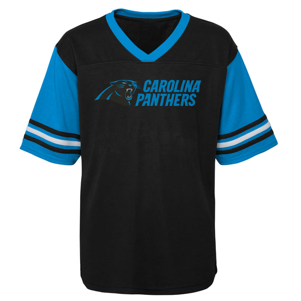 Outerstuff NFL Toddler Carolina Panthers Teams Mesh Tee, Black