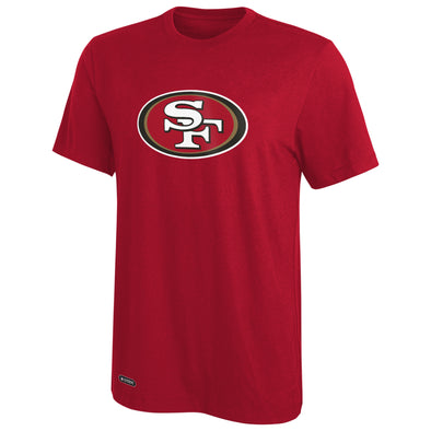 Outerstuff NFL Men's San Franciso 49ers Primary Stadium Logo Tee, Red