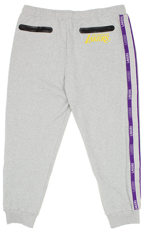 FISLL NBA Men's Los Angeleres Lakers Chenille Applique Joggers