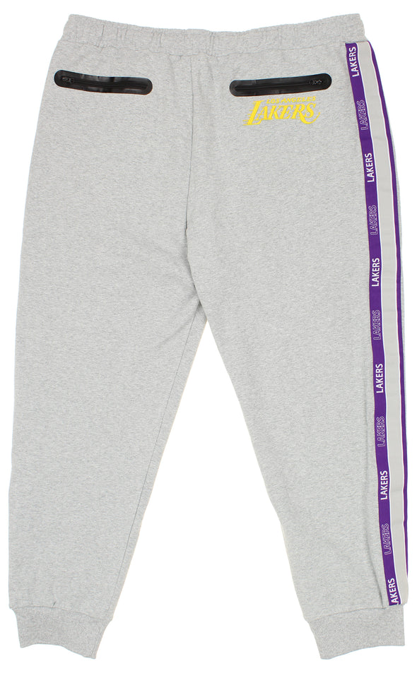 FISLL NBA Men's Los Angeleres Lakers Chenille Applique Joggers