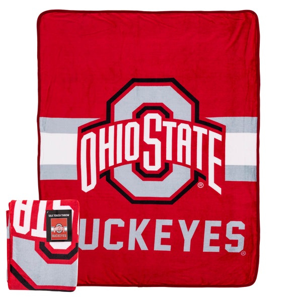 Northwest NCAA Ohio State Buckeyes Singular Silk Touch Throw Blanket, 45"x60"