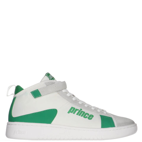 Prince Men's Vintage Cup Baseline Sneakers, White-Green-Navy