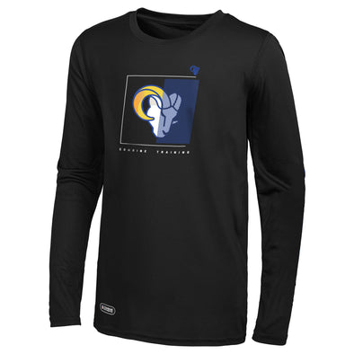 Outerstuff NFL Men's Los Angeles Rams Too Tough Long Sleeve Dri-Tek T-Shirt