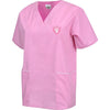 Fabrique Innovations NFL Unisex Las Vegas Raiders Breast Cancer Awareness Scrub Top