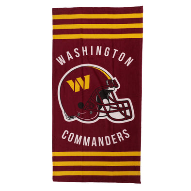 Northwest NFL Washington Commanders Stripes 30X60 Beach Towel