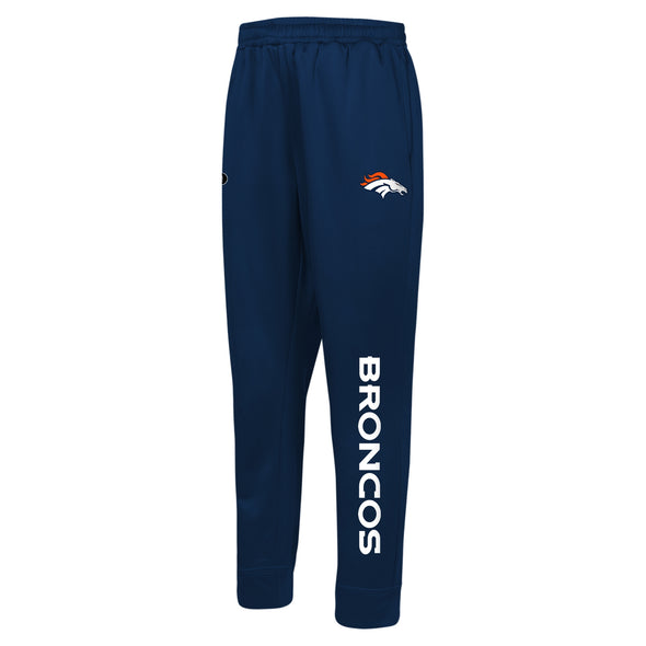 Outerstuff NFL Men's Denver Broncos Side Line Elastic Tech Joggers