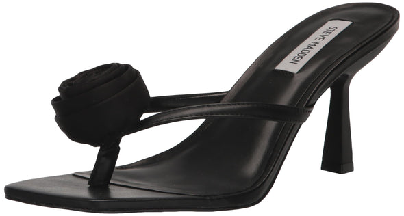 Steve Madden Women's Jannie Heeled Sandal, Black