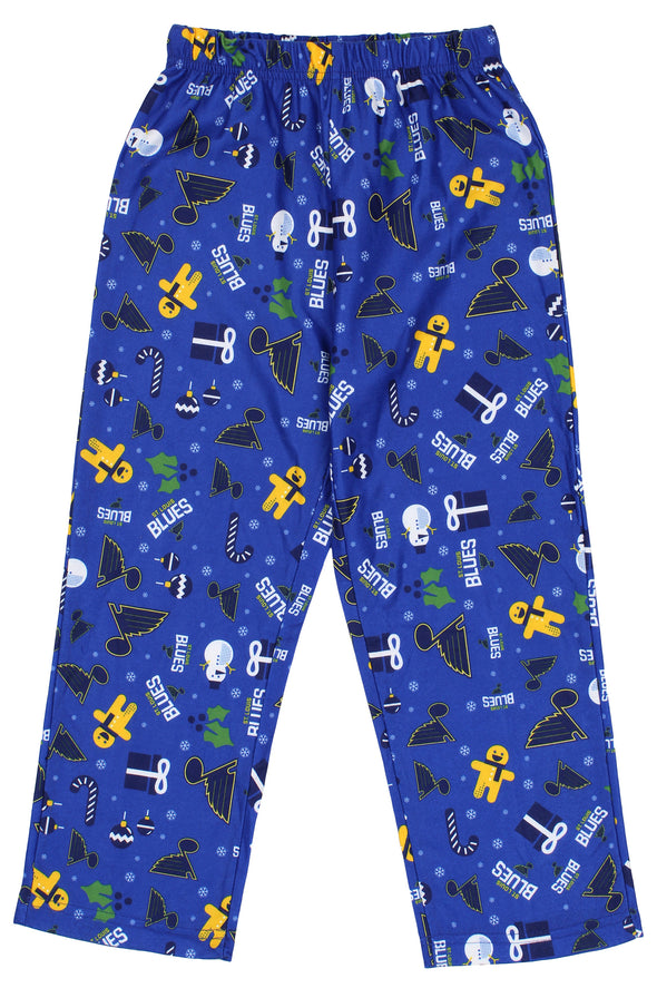 Outerstuff NHL Kids St. Louis Blues Holiday Crew Neck & Pants Pajama Set