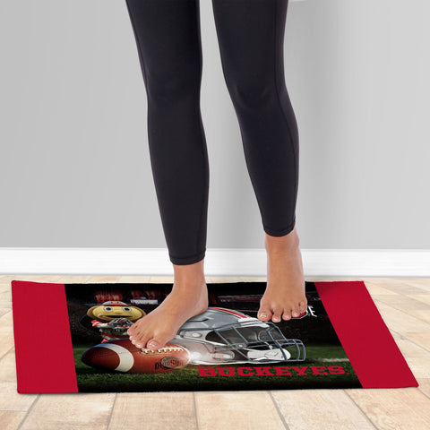 Northwest NCAA Ohio State Buckeyes Gameday Washable Area Floor Rug, 20" x 32"