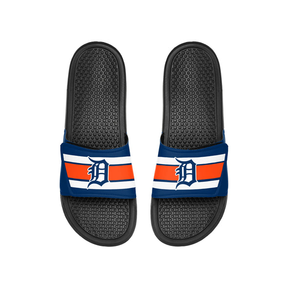 FOCO MLB Youth Detroit Tigers Stripe Legacy Sport Slides