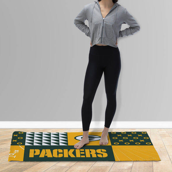 Northwest NFL Green Bay Packers Colorblock Washable Area Living Rug, 36" X 60"