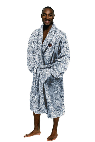 Nortwest NFL Men's Chicago Bears Sherpa Lounge Bathrobe, One Size Fits Most