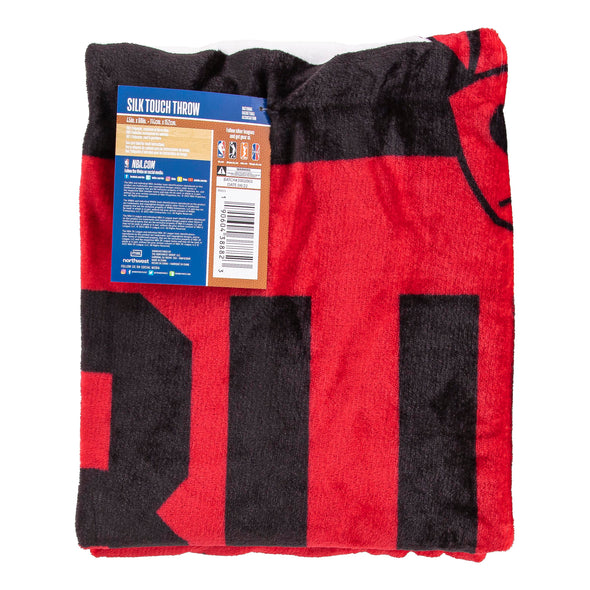 Northwest NBA Chicago Bulls Singular Silk Touch Throw Blanket, 45X60