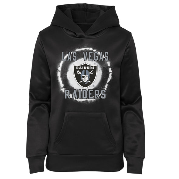 Outerstuff NFL Youth Girls Las Vegas Raiders Paint Blast Team Hoodie