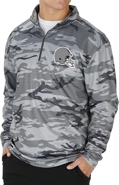 Zubaz Men's Cleveland Browns Camo Lines Fleece Sweatshirt