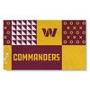 Northwest NFL Washington Commanders Colorblock Washable Area Living Rug, 36" X 60"