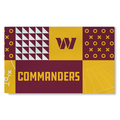Northwest NFL Washington Commanders Colorblock Washable Area Living Rug, 36" X 60"