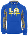 Zubaz NFL Men's Los Angeles Rams Elevated Hoodie With Camo Lines