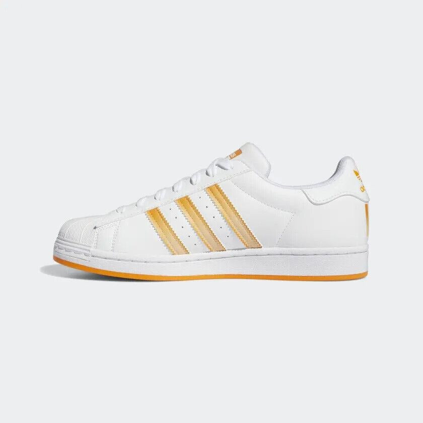 adidas Men's Superstar Low Shoes, Cloud White/Orange Rush/Acid Orange adidas Men's Superstar Low Shoes, Cloud White/Orange Rush/Acid Orange