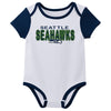 Outerstuff NFL Infant Unisex Seattle Seahawks Variety 3-Pack Set