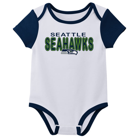 Outerstuff NFL Infant Unisex Seattle Seahawks Variety 3-Pack Set