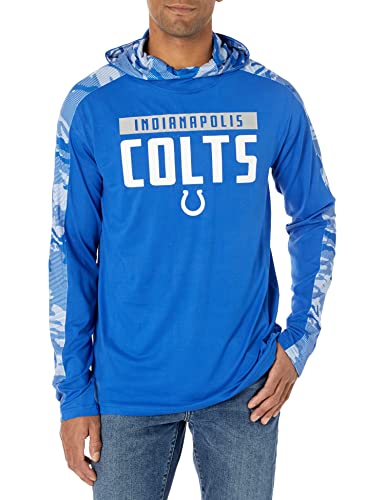 Zubaz NFL Men's Indianapolis Colts Lightweight Elevated Hoodie with Camo Accents