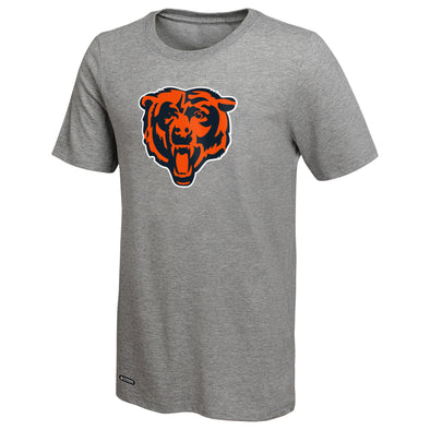 Outerstuff NFL Men's Chicago Bears Primary Stadium Logo Tee, Grey