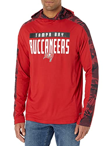 Zubaz NFL Men's Tampa Bay Buccaneers Lightweight Elevated Hoodie with Camo Accents