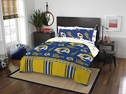 Northwest NFL Los Angeles Rams ROTARY 5PC TWIN BED IN BAG SET