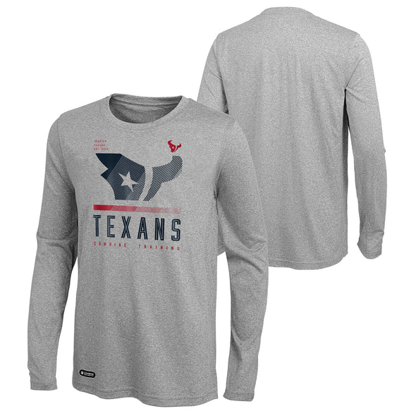 Outerstuff NFL Men's Houston Texans Red Zone Long Sleeve T-Shirt Top