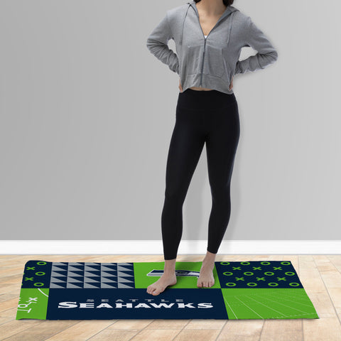 Northwest NFL Seattle Seahawks Colorblock Washable Area Living Rug, 36" X 60"
