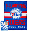 Northwest NBA Philadelphia 76Ers Singular Silk Touch Throw Blanket, 45 X 60