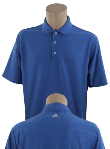 Adidas Men's CoolMax Climacool Textured Solid Athletic Short Sleeve Polo Shirt