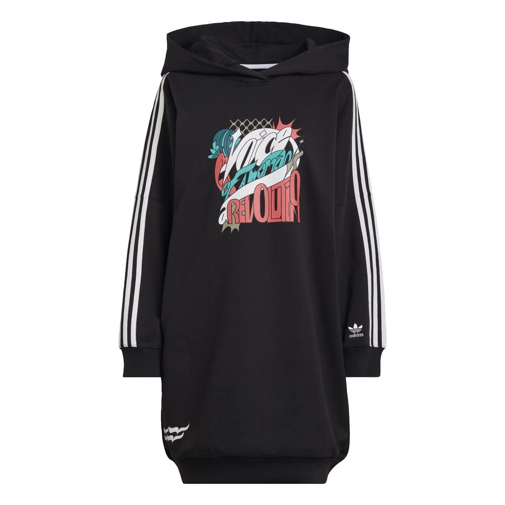 Adidas Women s Always Original Sweatshirt Dress with Hood Black