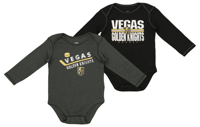 Outerstuff NHL Infant Vegas Golden Knights 2-Pack Bodysuit Set