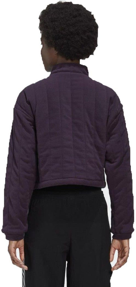 adidas Originals Women's R.Y.V Sweatshirt 1/2 Zip Pullover, Noble Purple