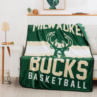 Northwest NBA Milwaukee Bucks Singular Silk Touch Throw Blanket, 45 X 60