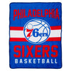 Northwest NBA Philadelphia 76Ers Singular Silk Touch Throw Blanket, 45 X 60