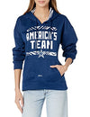 Zubaz NFL Women's Dallas Cowboys Solid Team Color Hoodie with Zebra Details