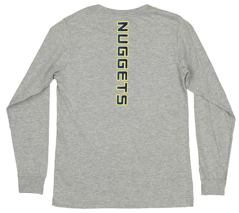 Outerstuff NBA Youth Boys Denver Nuggets Long Sleeve T-Shirt, Grey