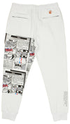 FISLL NBA Men's Phoenix Suns Comic Book Jogger, White