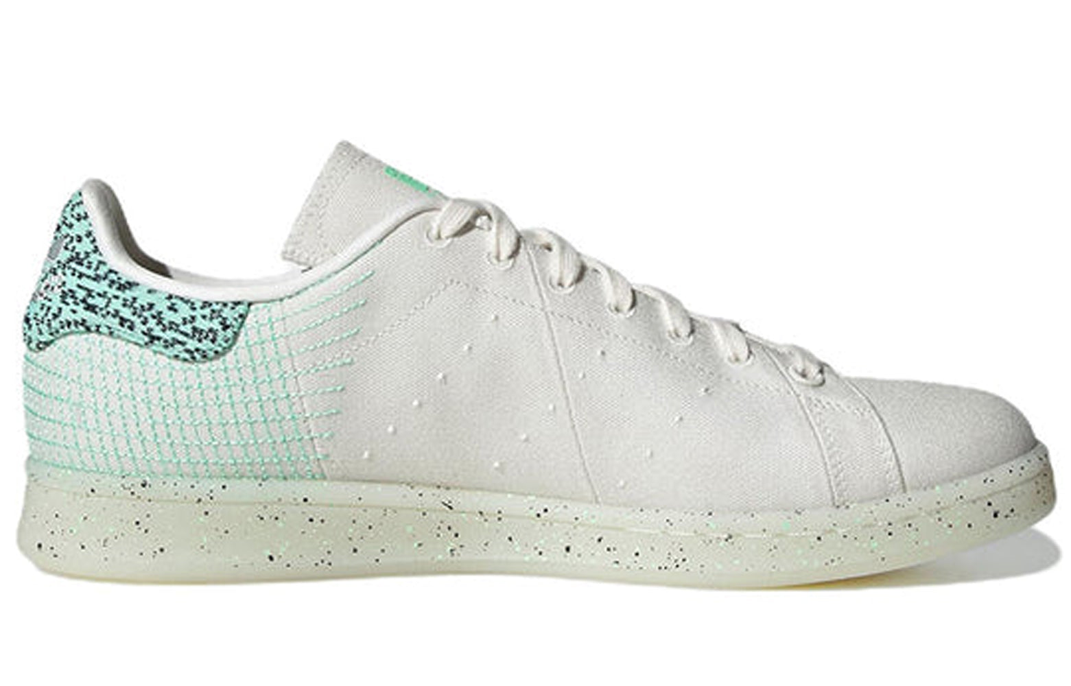 Adidas Men's Stan Smith Shoes, Core White/Pulse Mint Fanletic Adidas Men's Stan Smith Shoes, Core White/Pulse Mint Fanletic
